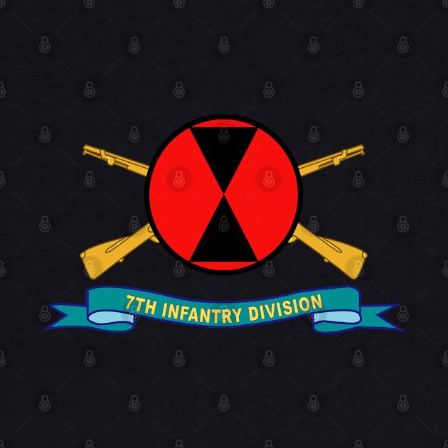 7th Infantry Division - SSI w Br - Ribbon X 300 by twix123844